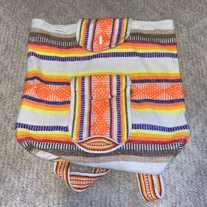 Colorful backpack made in Mexico